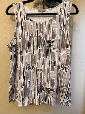 Habitat Clothes To Live In Abstract Graphic Print Swing Tank Top Womens M EUC